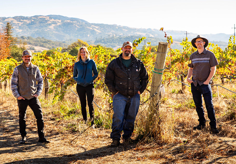 Production Team in Home Ranch Vineyard