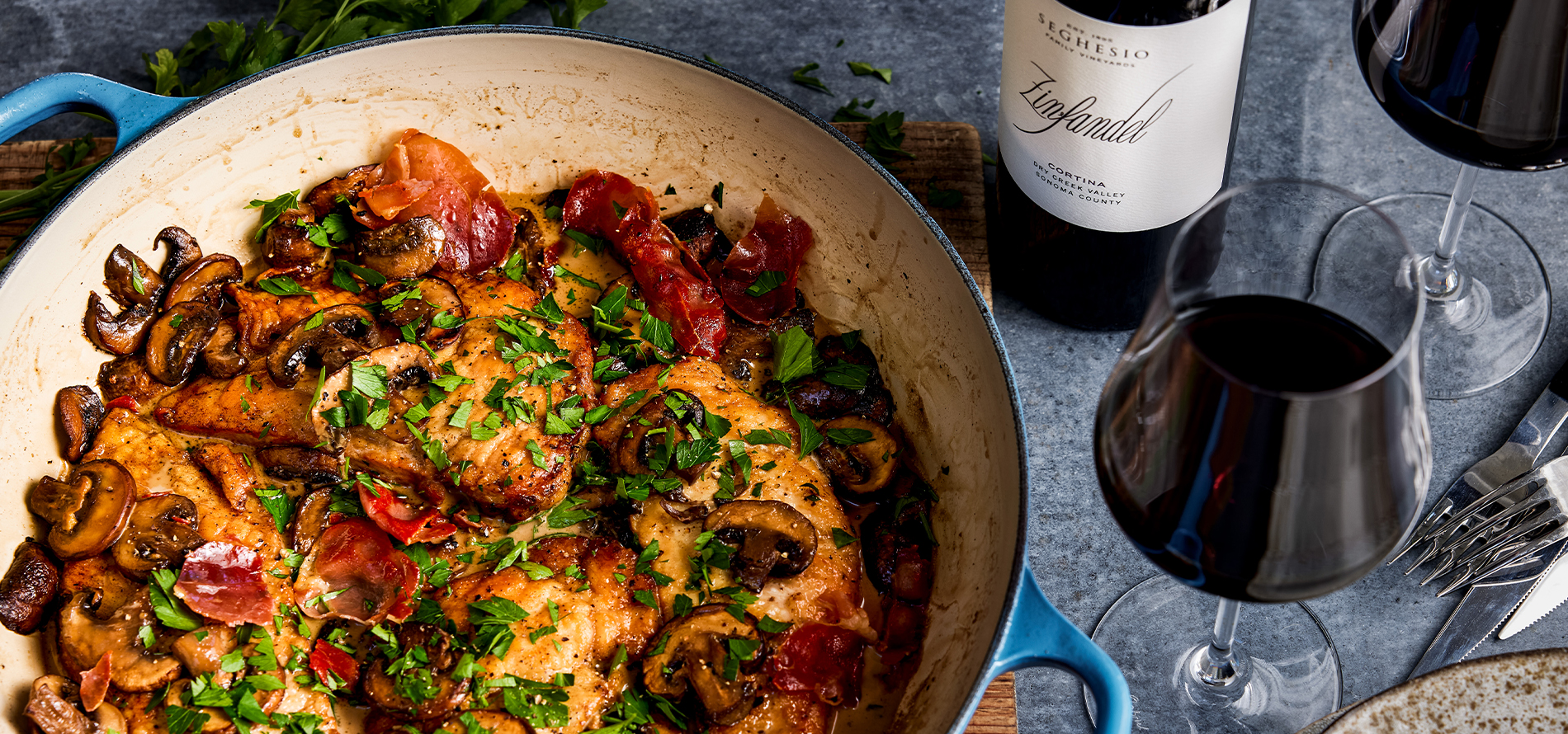 Seghesio Family Vineyards Chicken Marsala Recipe